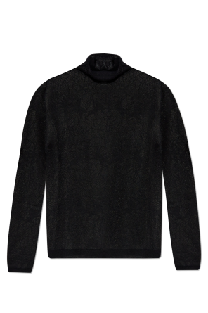 【送料&関税込】Versace Sweater With Side Buckles VERSACE Buckle Knit Sweater | REVERSIBLE